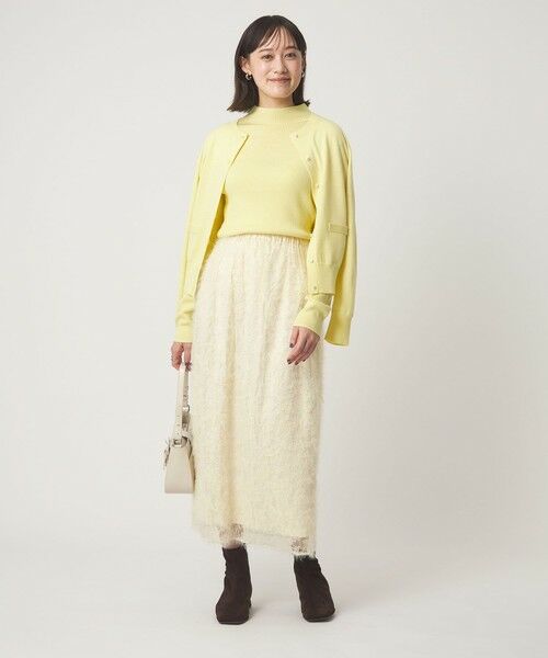 green label relaxing / グリーンレーベル リラクシング ロング・マキシ丈スカート | シアー レース ギャザー スカート | 詳細3