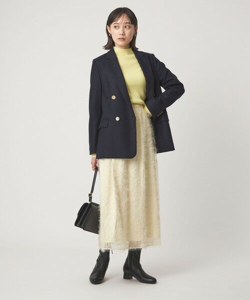 green label relaxing / グリーンレーベル リラクシング ロング・マキシ丈スカート | シアー レース ギャザー スカート | 詳細4