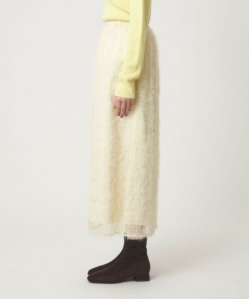 green label relaxing / グリーンレーベル リラクシング ロング・マキシ丈スカート | シアー レース ギャザー スカート | 詳細6