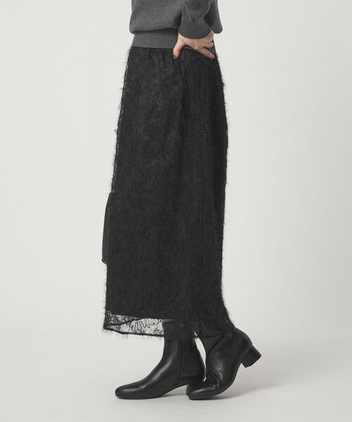 green label relaxing / グリーンレーベル リラクシング ロング・マキシ丈スカート | シアー レース ギャザー スカート | 詳細17