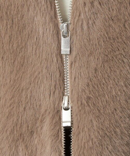 green label relaxing / グリーンレーベル リラクシング ノーカラージャケット | フェイクファー ノーカラー コート | 詳細12