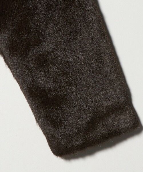 green label relaxing / グリーンレーベル リラクシング ノーカラージャケット | フェイクファー ノーカラー コート | 詳細26