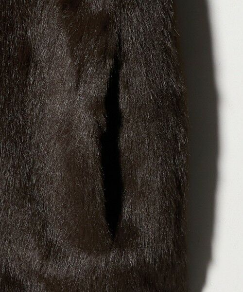 green label relaxing / グリーンレーベル リラクシング ノーカラージャケット | フェイクファー ノーカラー コート | 詳細27