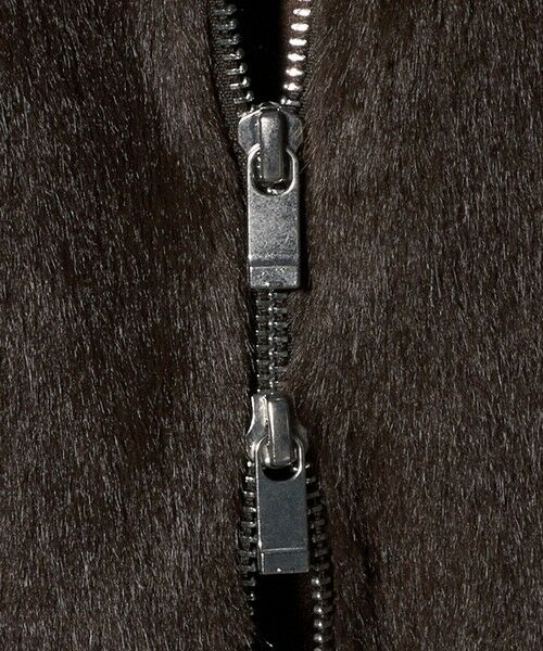 green label relaxing / グリーンレーベル リラクシング ノーカラージャケット | フェイクファー ノーカラー コート | 詳細28