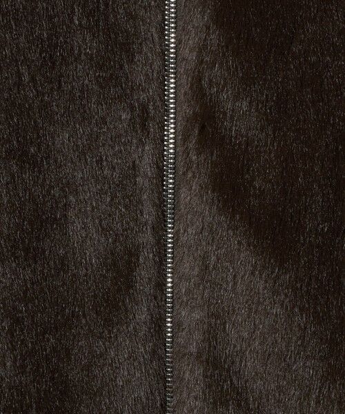 green label relaxing / グリーンレーベル リラクシング ノーカラージャケット | フェイクファー ノーカラー コート | 詳細30