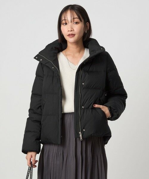 green label relaxing/グリーンレーベル リラクシング フード ショート ダウン BLACK M(38) green label relaxing/グリーンレーベル リラクシング フード ショート ダウン BLACK M(38)