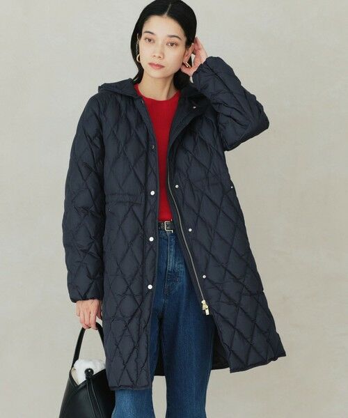 green label relaxing/グリーンレーベル リラクシング キルティング ライト ダウン コート 撥水 NAVY M(38) green label relaxing/グリーンレーベル リラクシング キルティング ライト ダウン コート 撥水 NAVY M(38)