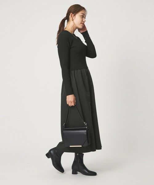 green label relaxing / グリーンレーベル リラクシング ロング・マキシ丈ワンピース | タフタ ドッキング ワンピース ウォッシャブル | 詳細2