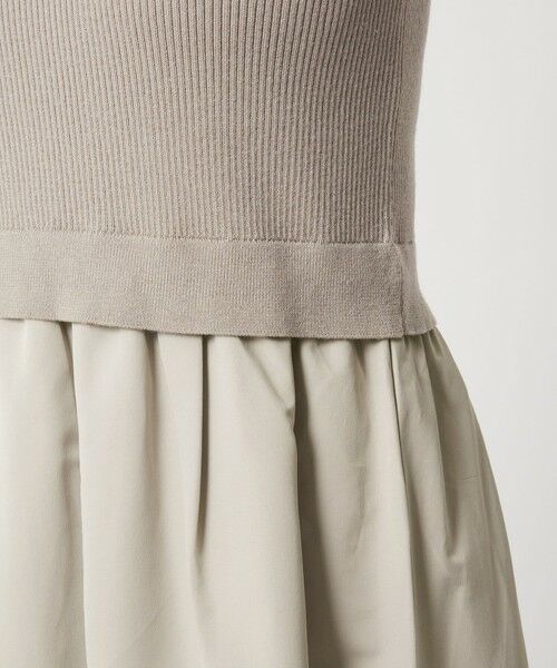 green label relaxing / グリーンレーベル リラクシング ロング・マキシ丈ワンピース | タフタ ドッキング ワンピース ウォッシャブル | 詳細17