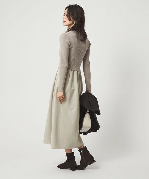 green label relaxing / グリーンレーベル リラクシング ロング・マキシ丈ワンピース | タフタ ドッキング ワンピース ウォッシャブル | 詳細11