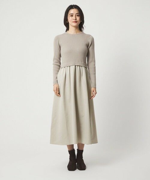 green label relaxing / グリーンレーベル リラクシング ロング・マキシ丈ワンピース | タフタ ドッキング ワンピース ウォッシャブル | 詳細12