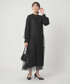 green label relaxing / グリーンレーベル リラクシング ドレス | チュール ティアード ワンピース