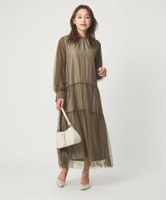 green label relaxing / グリーンレーベル リラクシング ドレス | チュール ティアード ワンピース