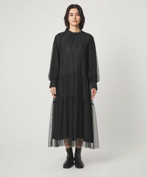 green label relaxing / グリーンレーベル リラクシング ドレス | チュール ティアード ワンピース | 詳細8