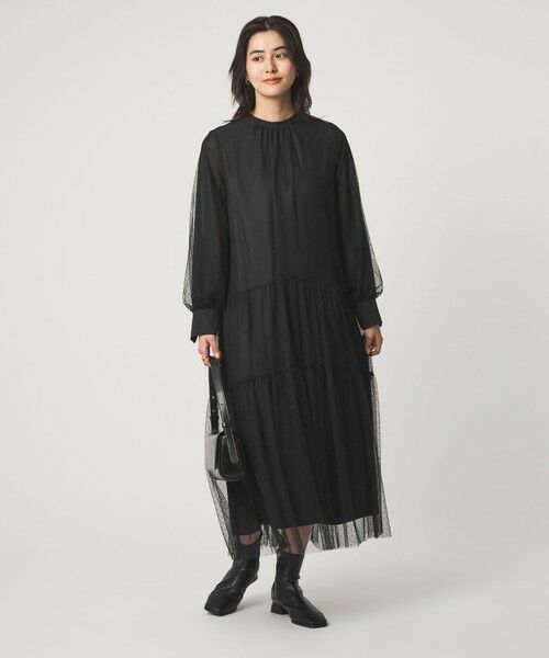 green label relaxing / グリーンレーベル リラクシング ドレス | チュール ティアード ワンピース | 詳細5