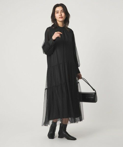 green label relaxing / グリーンレーベル リラクシング ドレス | チュール ティアード ワンピース | 詳細6