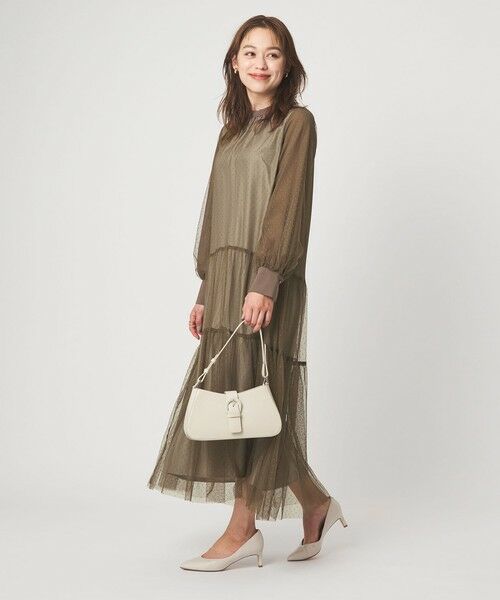 green label relaxing / グリーンレーベル リラクシング ドレス | チュール ティアード ワンピース | 詳細17