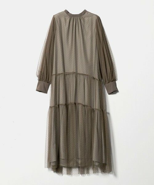 green label relaxing / グリーンレーベル リラクシング ドレス | チュール ティアード ワンピース | 詳細19