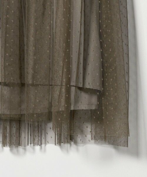 green label relaxing / グリーンレーベル リラクシング ドレス | チュール ティアード ワンピース | 詳細23