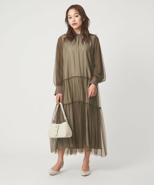 green label relaxing / グリーンレーベル リラクシング ドレス | チュール ティアード ワンピース | 詳細16