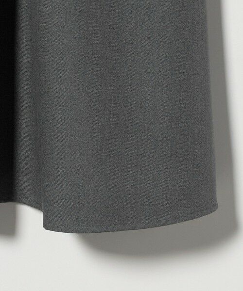 green label relaxing / グリーンレーベル リラクシング ロング・マキシ丈ワンピース | ウールライク バンドカラータック ワンピース | 詳細11