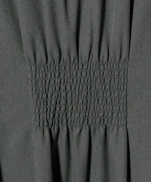 green label relaxing / グリーンレーベル リラクシング ロング・マキシ丈ワンピース | ウールライク バンドカラータック ワンピース | 詳細13