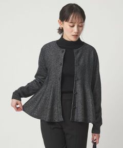 green label relaxing / グリーンレーベル リラクシング カーディガン・ボレロ | ペプラム クルミボタン ニット カーディガン