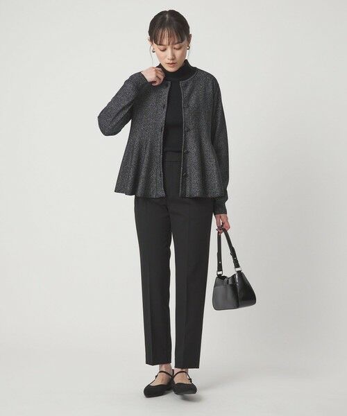 green label relaxing / グリーンレーベル リラクシング カーディガン・ボレロ | ペプラム クルミボタン ニット カーディガン | 詳細3