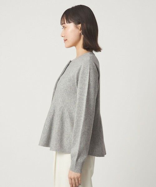 green label relaxing / グリーンレーベル リラクシング カーディガン・ボレロ | ペプラム クルミボタン ニット カーディガン | 詳細15
