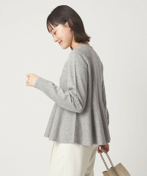 green label relaxing / グリーンレーベル リラクシング カーディガン・ボレロ | ペプラム クルミボタン ニット カーディガン | 詳細11
