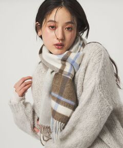 green label relaxing / グリーンレーベル リラクシング マフラー・ショール・スヌード・ストール | ウールリバーシブル チェックマフラー