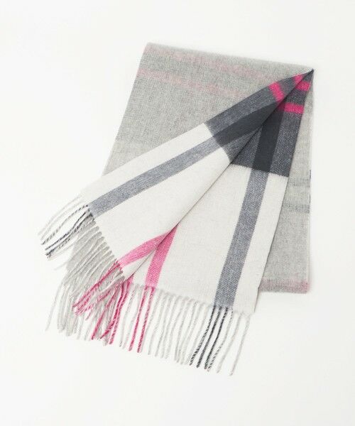 green label relaxing / グリーンレーベル リラクシング マフラー・ショール・スヌード・ストール | ウールリバーシブル チェックマフラー | 詳細5