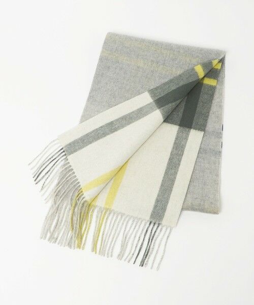 green label relaxing / グリーンレーベル リラクシング マフラー・ショール・スヌード・ストール | ウールリバーシブル チェックマフラー | 詳細8