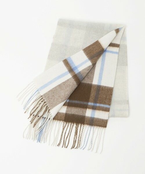 green label relaxing / グリーンレーベル リラクシング マフラー・ショール・スヌード・ストール | ウールリバーシブル チェックマフラー | 詳細13