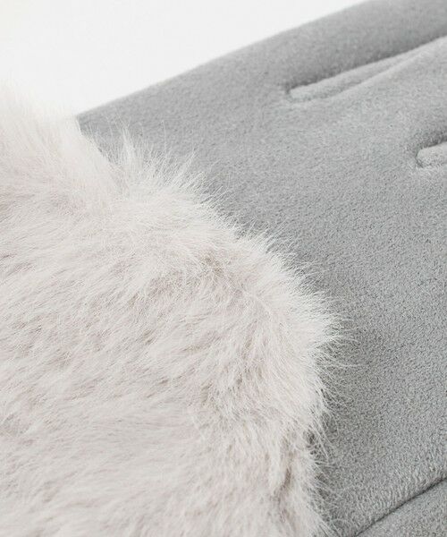 green label relaxing / グリーンレーベル リラクシング 手袋 | 起毛シルキー フェイクファー グローブ 手洗い可能 | 詳細5