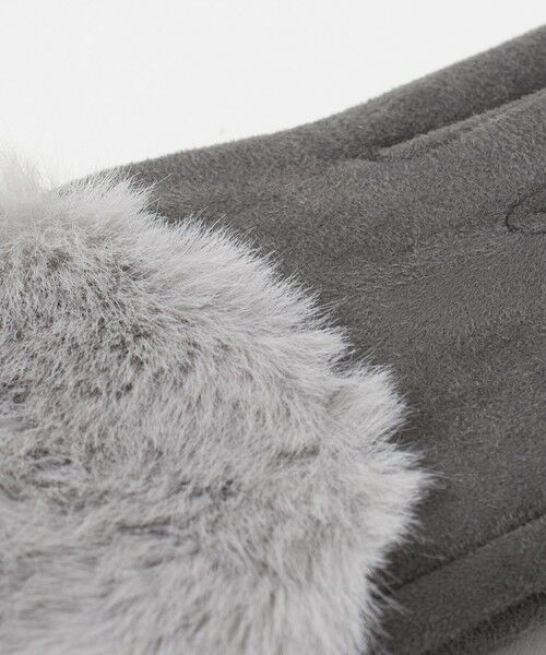 green label relaxing / グリーンレーベル リラクシング 手袋 | 起毛シルキー フェイクファー グローブ 手洗い可能 | 詳細9