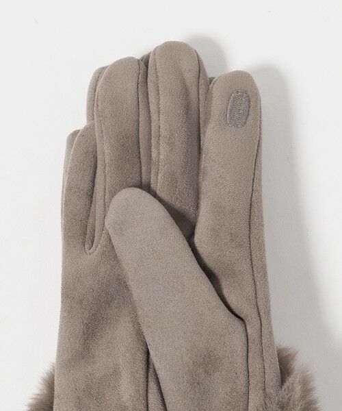 green label relaxing / グリーンレーベル リラクシング 手袋 | 起毛シルキー フェイクファー グローブ 手洗い可能 | 詳細12