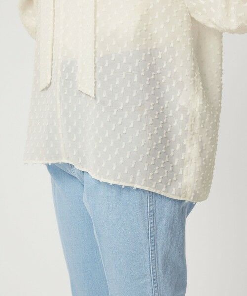 green label relaxing / グリーンレーベル リラクシング シャツ・ブラウス | プチ リボンモチーフ ジャガード ブラウス | 詳細11