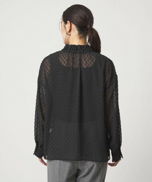 green label relaxing / グリーンレーベル リラクシング シャツ・ブラウス | プチ リボンモチーフ ジャガード ブラウス | 詳細20