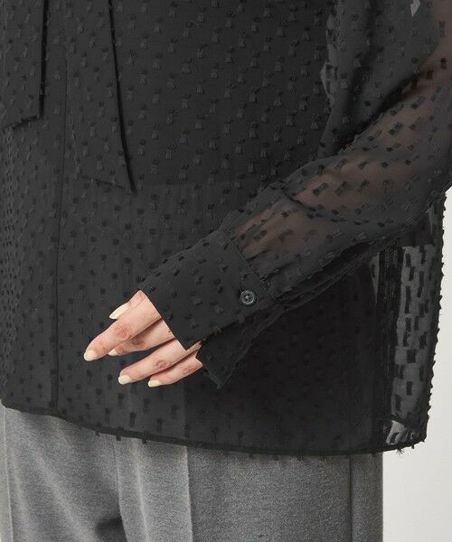 green label relaxing / グリーンレーベル リラクシング シャツ・ブラウス | プチ リボンモチーフ ジャガード ブラウス | 詳細22