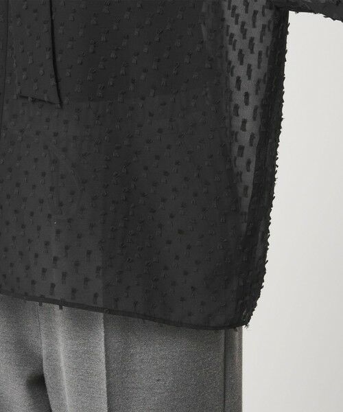 green label relaxing / グリーンレーベル リラクシング シャツ・ブラウス | プチ リボンモチーフ ジャガード ブラウス | 詳細23