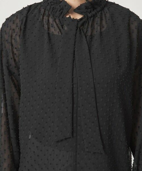 green label relaxing / グリーンレーベル リラクシング シャツ・ブラウス | プチ リボンモチーフ ジャガード ブラウス | 詳細24