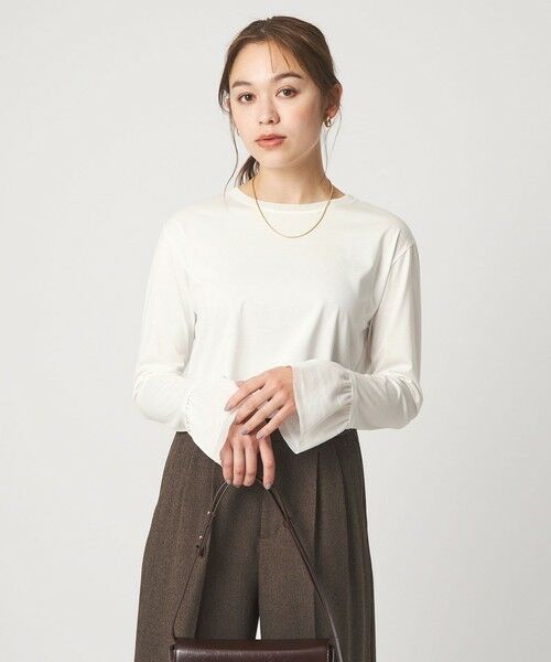 green label relaxing / グリーンレーベル リラクシング カットソー | ソデ チュール プルオーバー | 詳細1