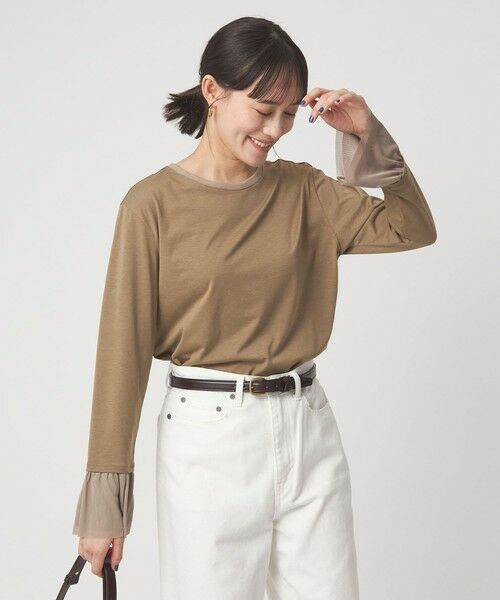 green label relaxing / グリーンレーベル リラクシング カットソー | ソデ チュール プルオーバー | 詳細24