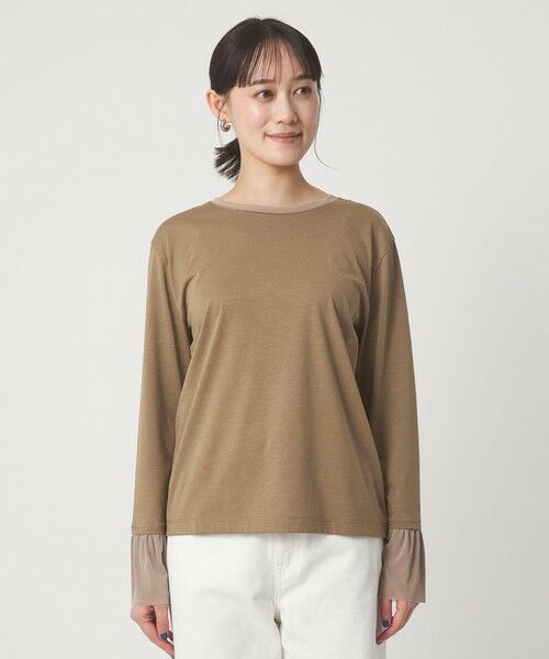 green label relaxing / グリーンレーベル リラクシング カットソー | ソデ チュール プルオーバー | 詳細28