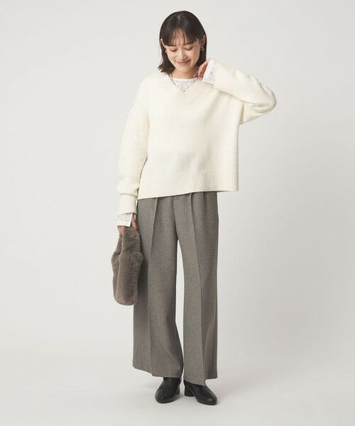 green label relaxing / グリーンレーベル リラクシング カットソー | シアー レース プルオーバー カットソー | 詳細4