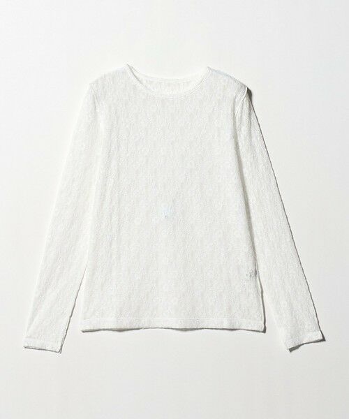 green label relaxing/グリーンレーベル リラクシング シアー レース プルオーバー カットソー OFF WHITE FREE green label relaxing/グリーンレーベル リラクシング シアー レース プルオーバー カットソー OFF WHITE FREE