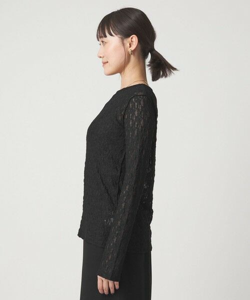 green label relaxing / グリーンレーベル リラクシング カットソー | シアー レース プルオーバー カットソー | 詳細14