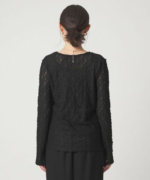 green label relaxing / グリーンレーベル リラクシング カットソー | シアー レース プルオーバー カットソー | 詳細15