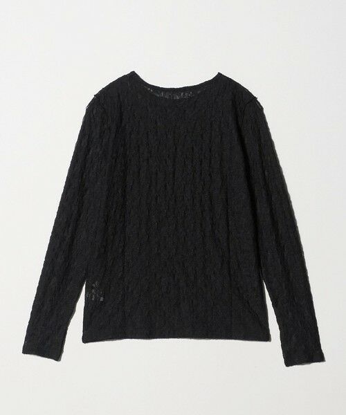 green label relaxing / グリーンレーベル リラクシング カットソー | シアー レース プルオーバー カットソー | 詳細17